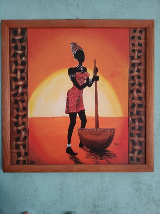 Obraz Dahkle Afryka 54x54cm