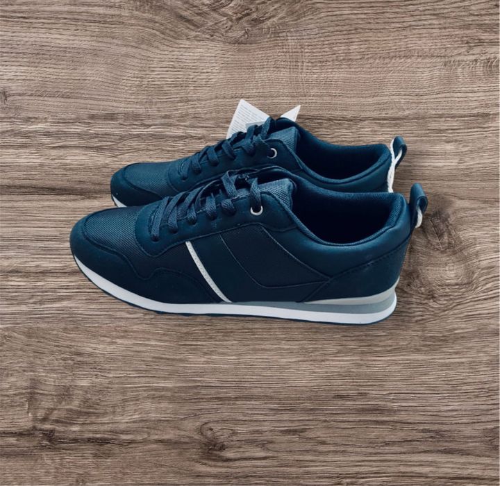 Buty męskie sneakersy granatowe 43