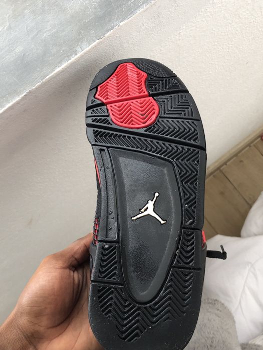 Jordan 4 Retro Red Thunder - Tamanho 44