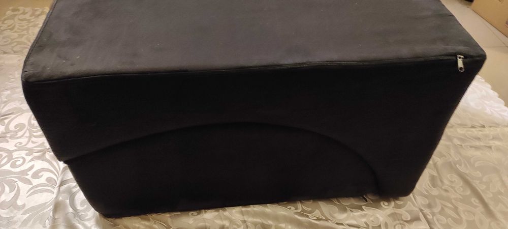 Leżanka składana kolor czarny