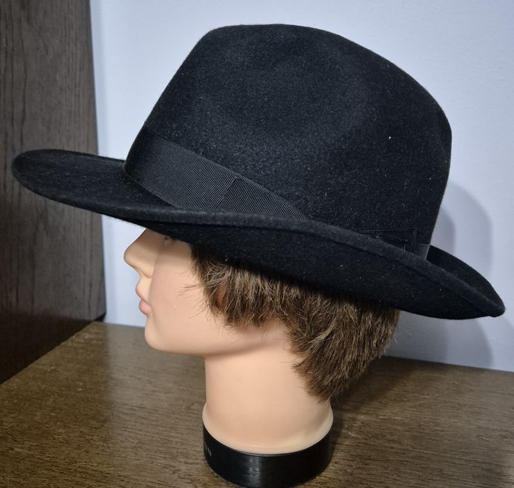 WEGENER roz. 57 ręcznie wykonany kapelusz wełniany nowy