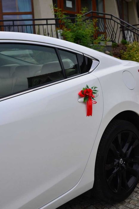 NOWOCZESNA Ozdoby na auto.Dekoracja na samochód do ślubu  289