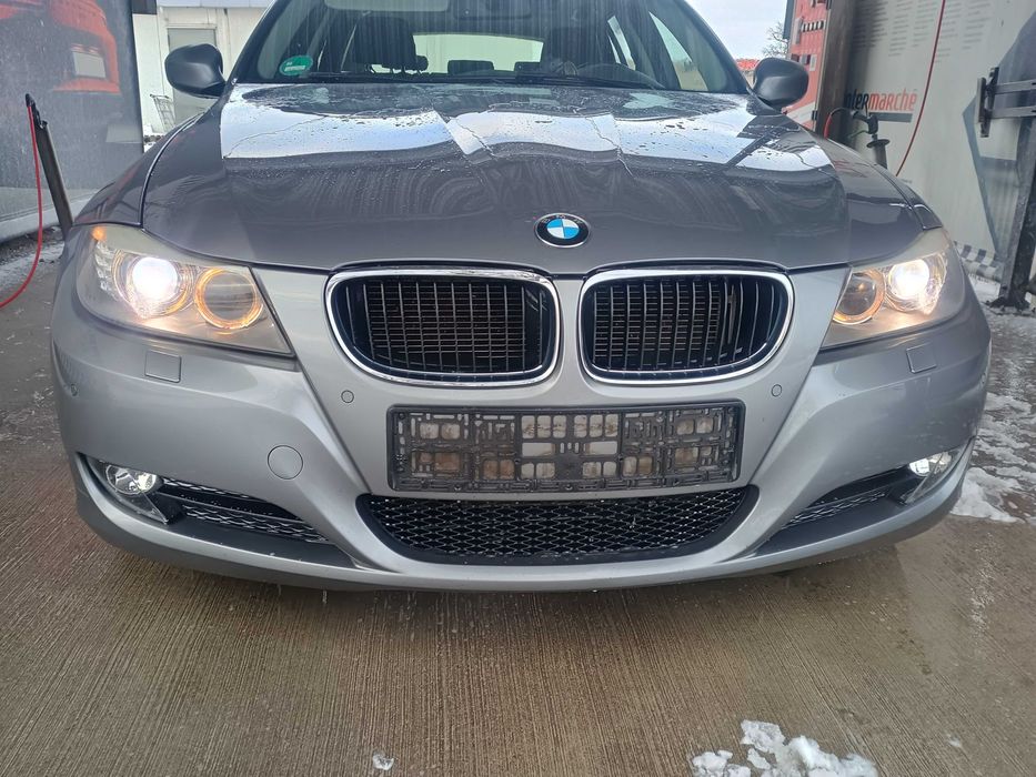 Przedni zderzak BMW e90 e91 lift 2010r. spacegrau a52/7 Spryski PDC