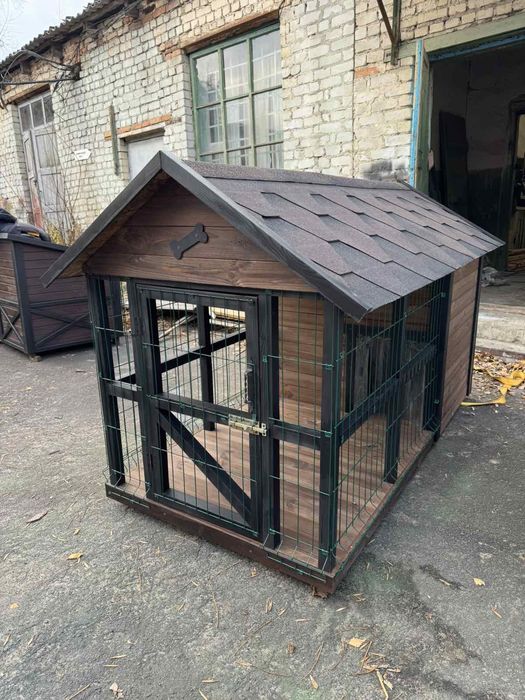 Вольєри та будки  для собак під замовлення!