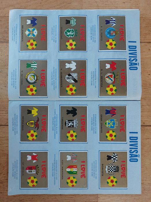 Caderneta de cromos "I Love o meu clube" - Completa