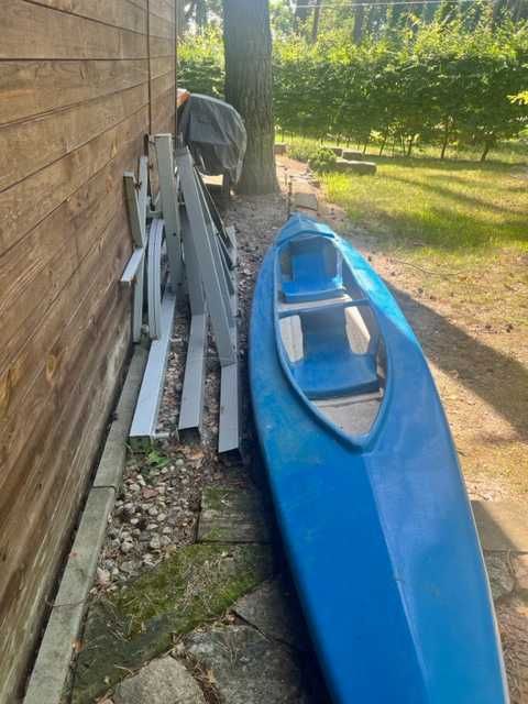 Kajak 4,5m laminat 2 osobowy + GRATIS