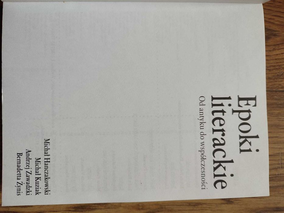Epoki literackie - od antyku do współczesności