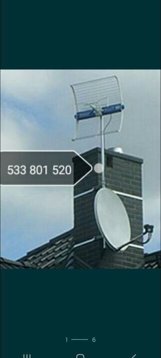 Montaż serwis ustawienie anten satelitarnych naziemnych dvbT oraz Lte