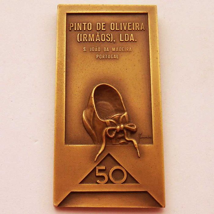 Medalha de Bronze Calçado Sapato Pinto de Oliveira São João da Madeira