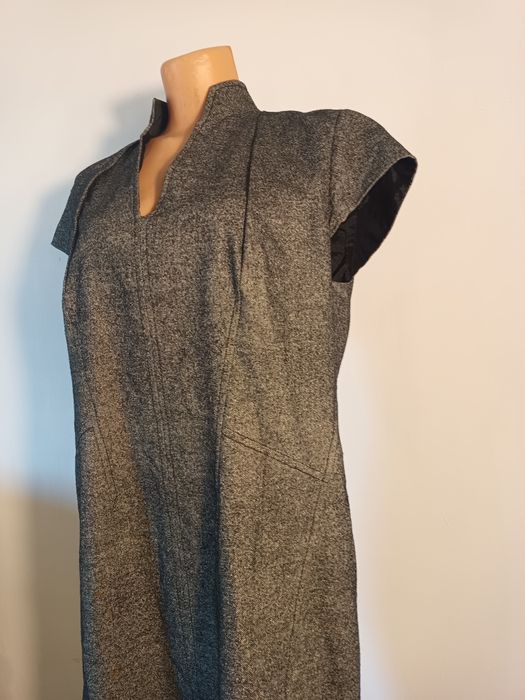 Luksusowa Sukienka RIANI | 55% Jedwab & 44% Wełna | Rozmiar 44 (XL/XXL)