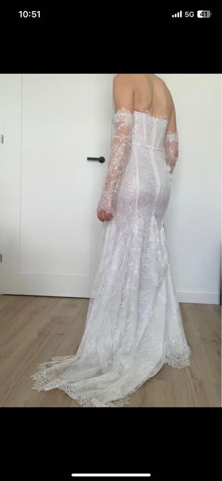 Suknia ślubna syrenka