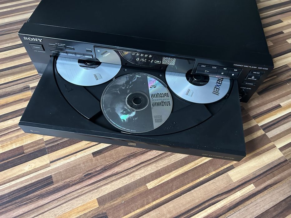 Sony CDP-C335 – odtwarzacz CD  5 płytowy – made in Japan