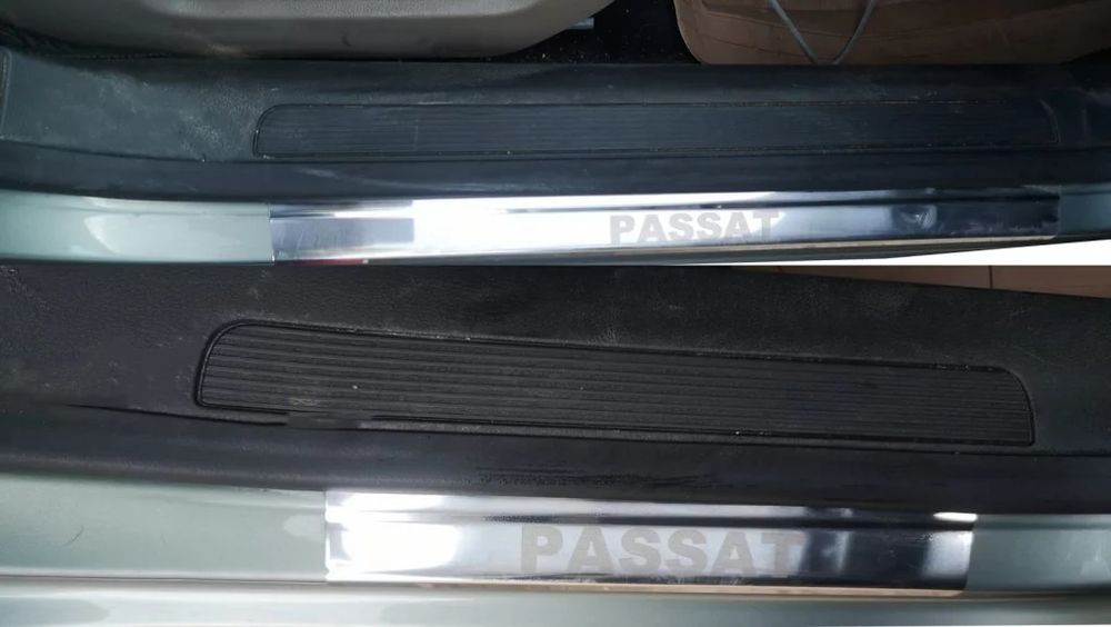 Накладки на пороги VW PASSAT В5/В6/В7 (Пассат Б5/Б6/Б7) нерж. Premium