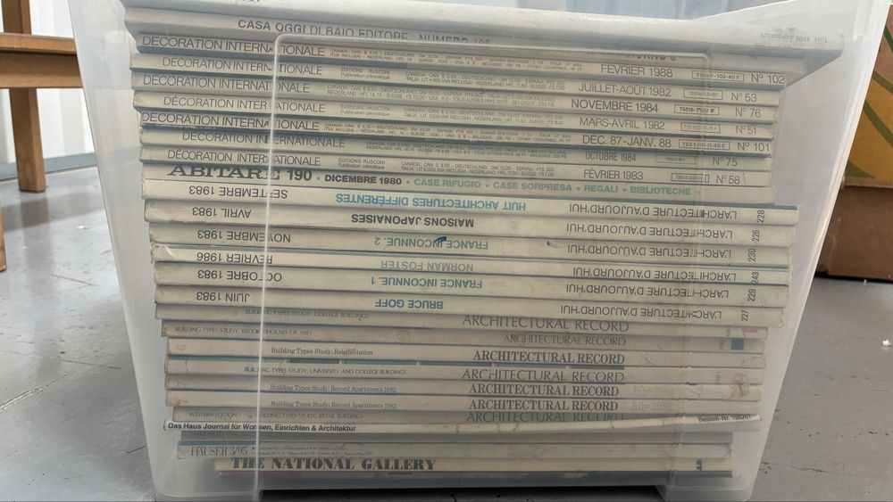 Lote de Revistas Vintage de Arquitetura e Design (Anos 80)