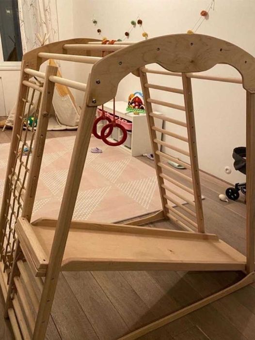 Шведська стінка Ігровий дитячий комплекс Фарба Лак Нові Виробник