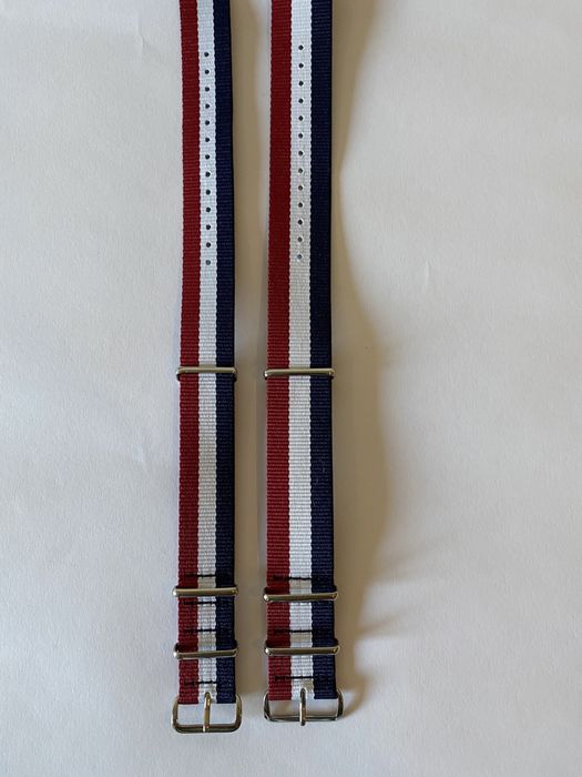 Braceletes Nato às riscas tamanho 20mm