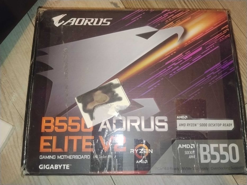 Gigabyte B550 AORUS Elite V2 AM4 – stan nieznany / uszkodzona