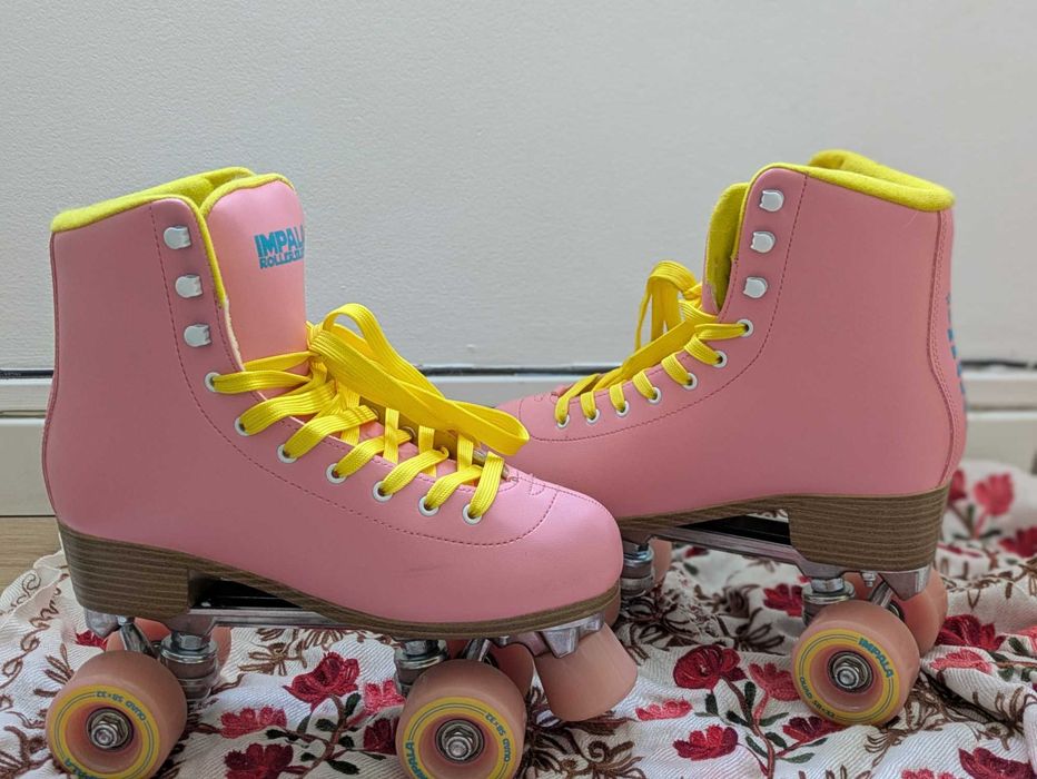 Patins em linha - Rosa - UK 7/US 9 | Roller Skates - Pink - UK 7/US 9