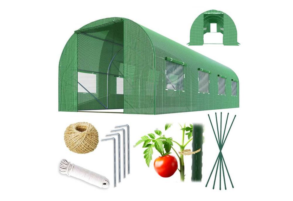GRUBE RURY Mocny TUNEL Foliowy 4m x 2,5m ogrodowy szklarnia ogrodowa