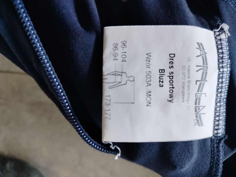 Dres sportowy wojskowy długi WP, 503a/mon, jak nowy, rozmiar S/M