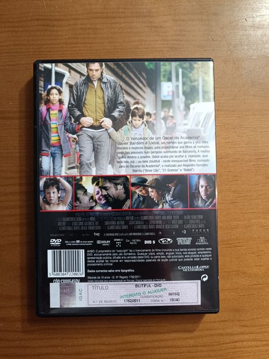 DVD do filme "Biutiful", Javier Bardem (portes grátis)