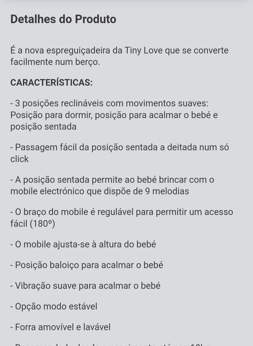 Espreguiçadeira Tiny Love