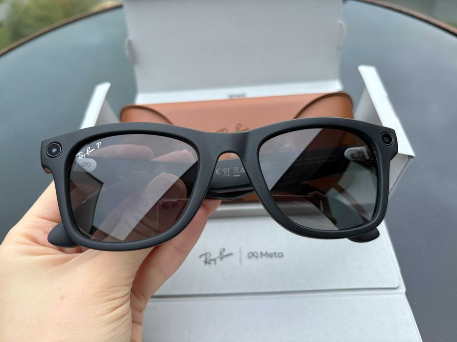 GEN 1 Смарт окуляри Ray-Ban Meta Wayfarer з сірими затемненими лінзами