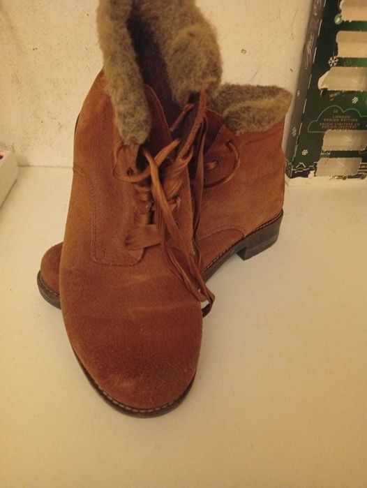 Botas Camurça Camel Tapadas - 39