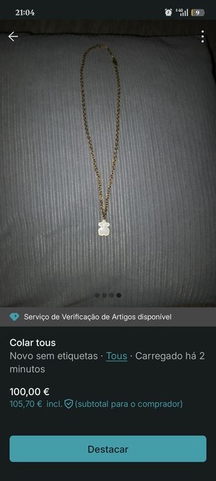 Colar de ursinho tous