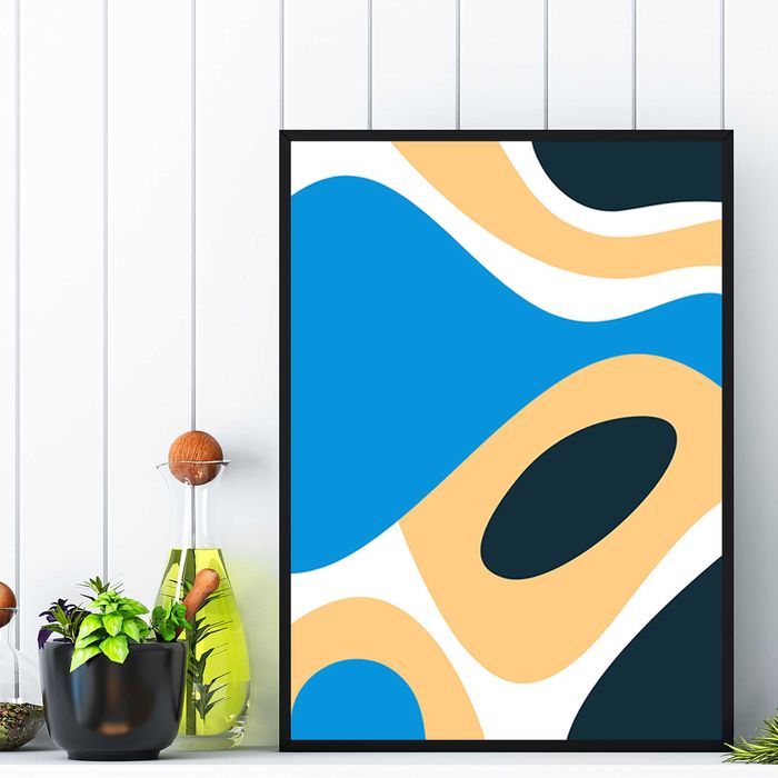 plakat abstrakcyjny do pokoju, kolorowy plakat abstrakcja do salonu