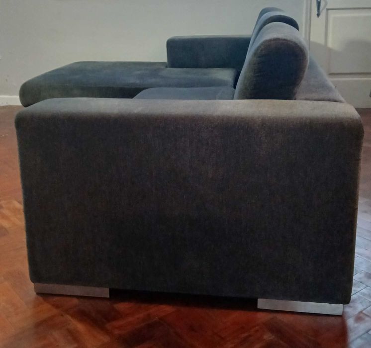 Chaise Lounge Esquerdo - Cinza Escuro