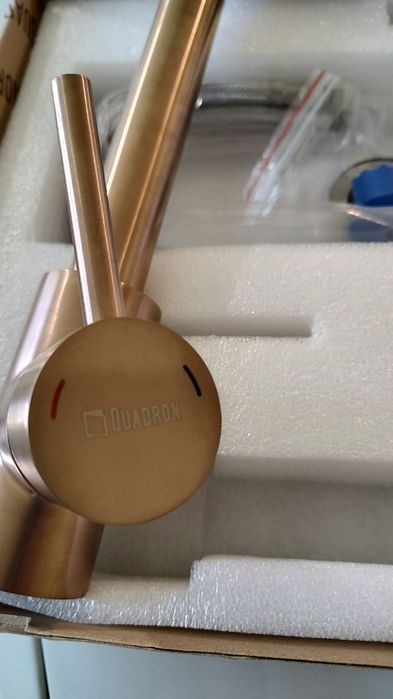 Bateria zlewozmywakowa Quadron Scarlett biało-miedziana