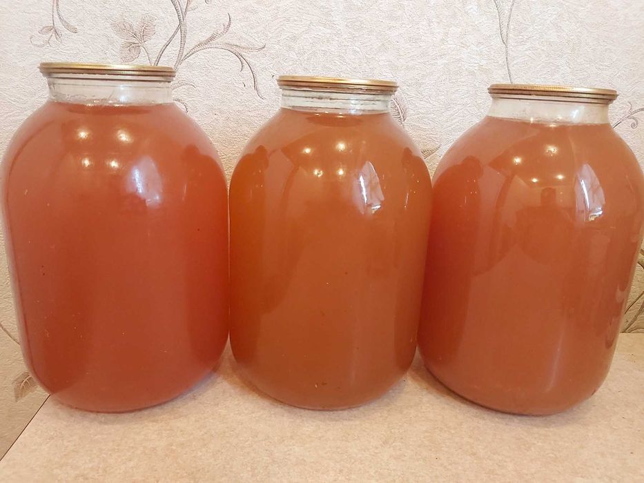 Сок томатный из красных помидор 0,7-3л 2025г иная домашняя консервация