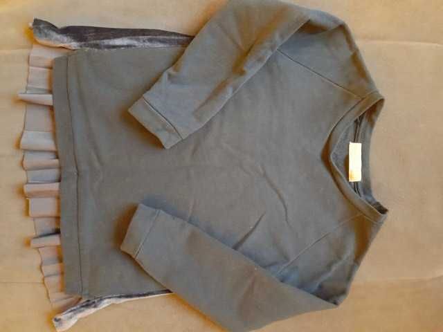 Bluza dziewczęca ZARA , welur 116.
