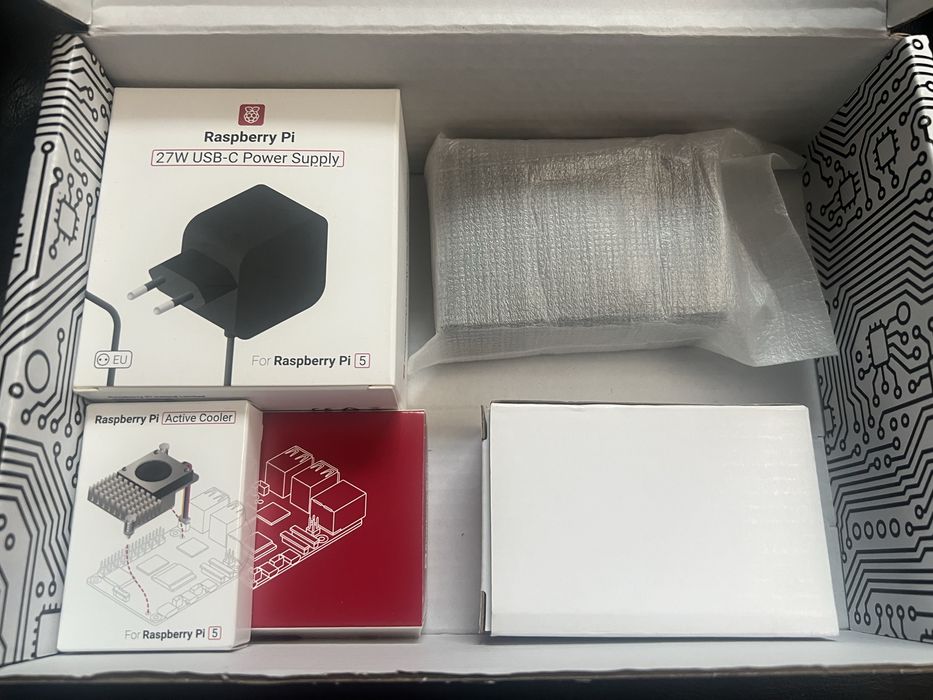 Raspberry PI 5 8gb + oryginalny zasilacz + pasywne chłodzenie