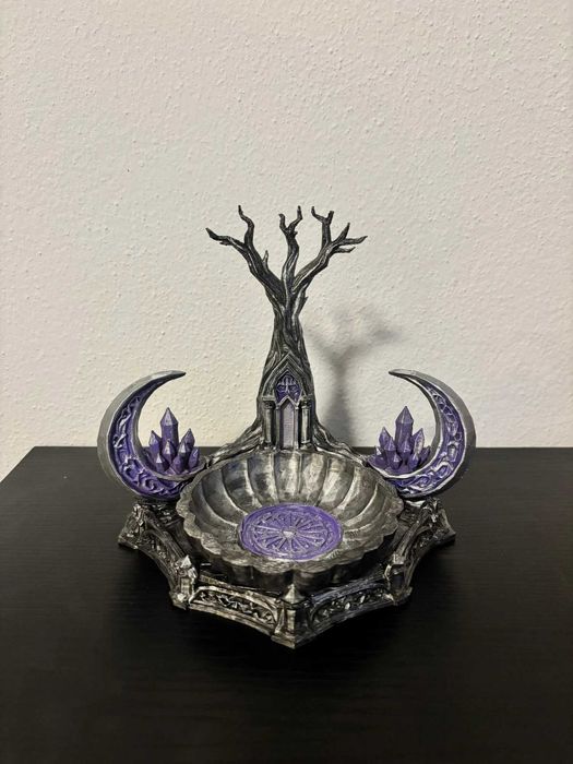 Organizador de Joias Gótico | Árvore Decorativa com Bandeja