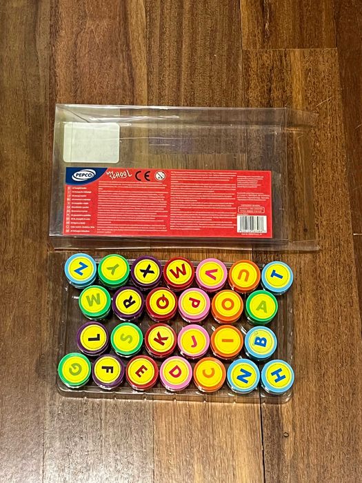Nowe pieczątki litery 26 szt zabawka