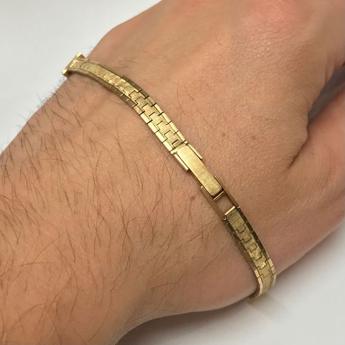 Złota bransoletka damska do ZEGARKA 750 18K 16cm ZJAWISKOWA