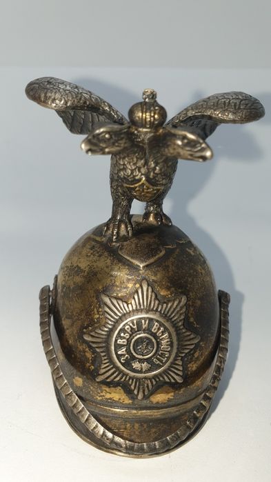 Рюмка ,шлем,серебро 925. 144гр.