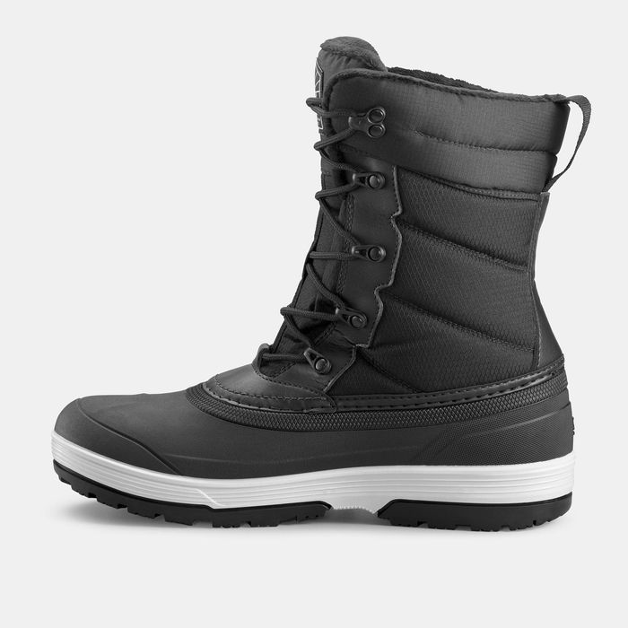 Botas Quentes e Impermeáveis de Caminhada na Neve Homem NH500 Preto