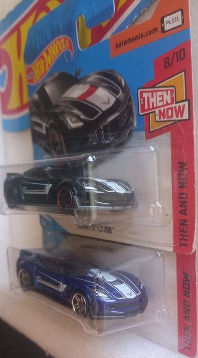 Conjunto 2 corvette c7 z06 hot wheels