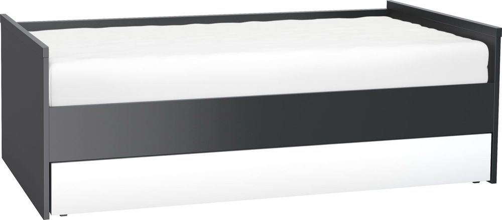 VOX YOUNG USERS Łóżko / Kanapa z podnoszonym stelażem i szufladą białe