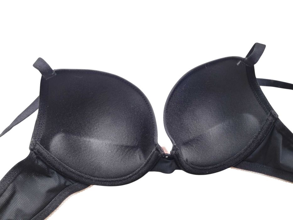 Czarny stanik biustonosz push up 75C New Yorker bielizna damska