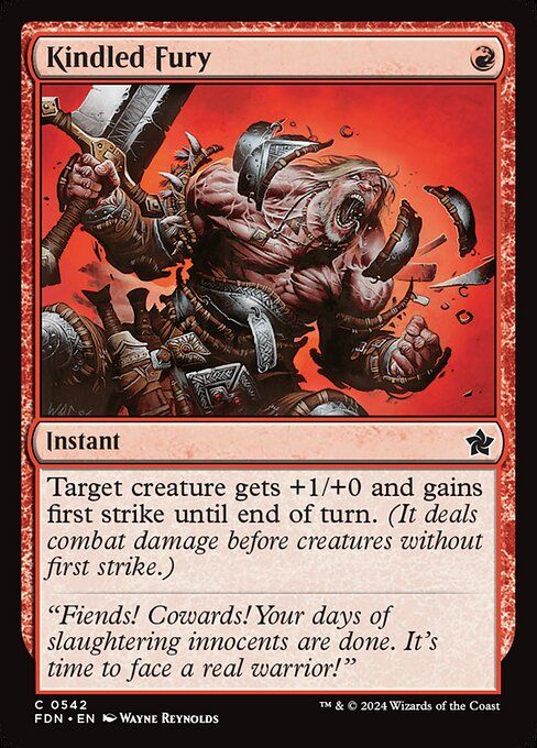 Karta Magic The Gathering Kindled Fury FDN 542