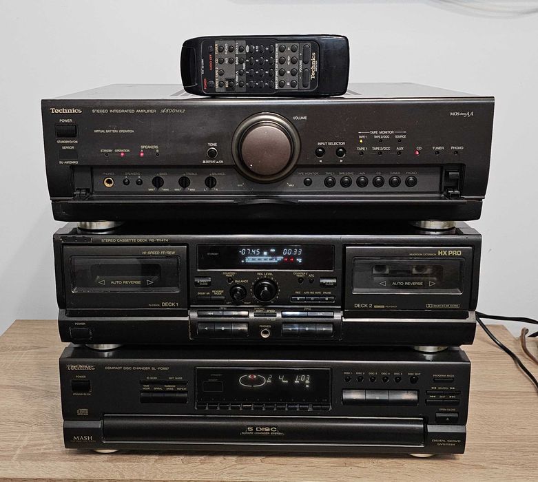 Wieża TECHNICS SU-A800mk2 SL-PD887 RS-TR474 PILOT