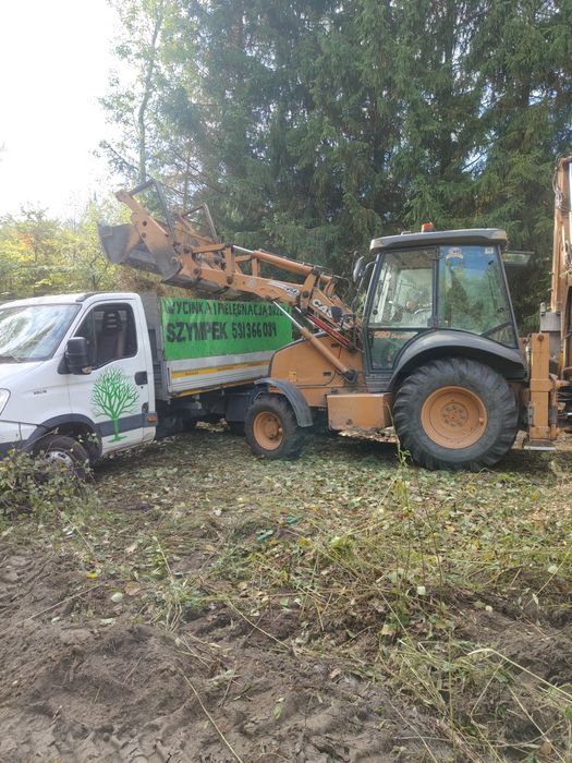 CZYSZCZENIE DZIAŁEK • wycinka drzew • Wyburzenia domów • MULCZER LEŚNY