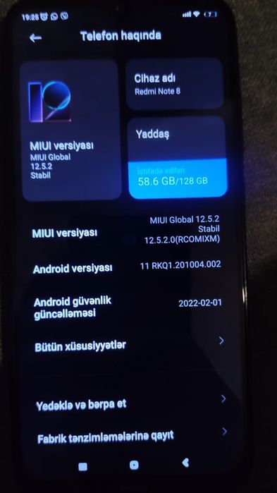 Xiaomi Redmi note 8 4/128