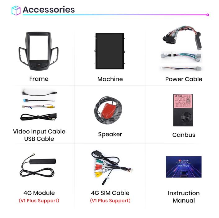 Rádio Ford fiesta 9,7 Polegadas 2009-16 Carplay GPS wifi Bluetooth