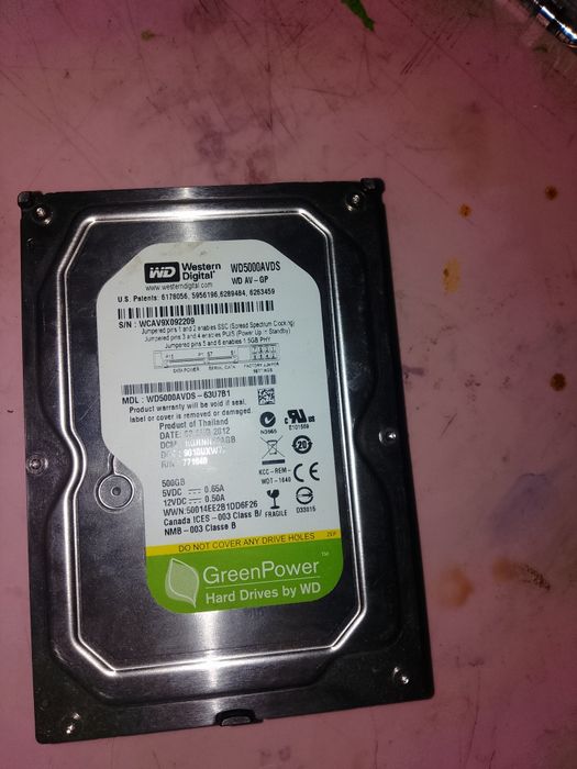 Жорсткий диск, новий ні разу не користувались