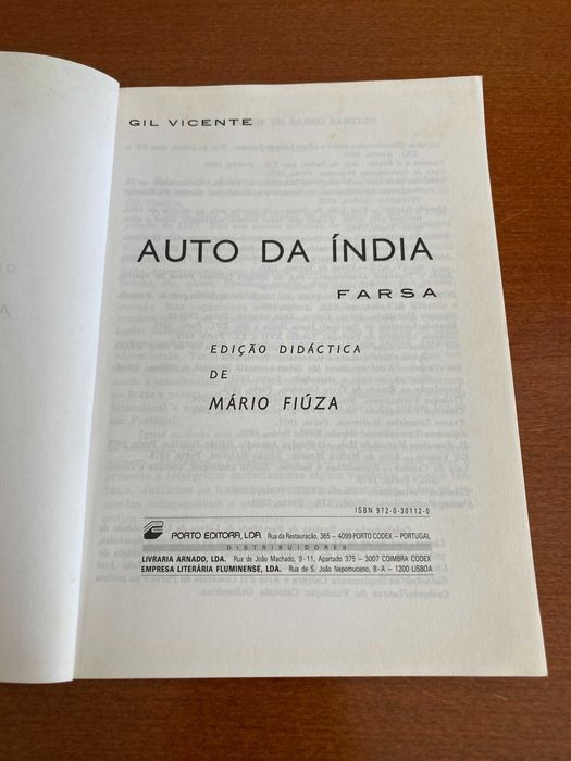 Auto da Índia de Gil Vicente